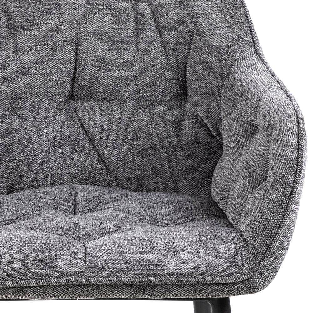 Krzesło LOUI szary z czarną podstawą Actona Eye on Design