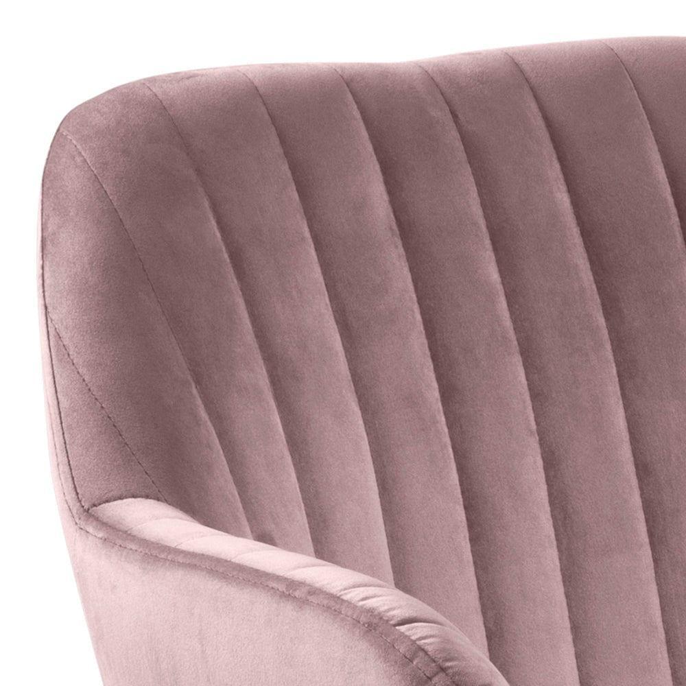 Krzesło MIKKEL różowy z czarną podstawą Home Essentials Eye on Design