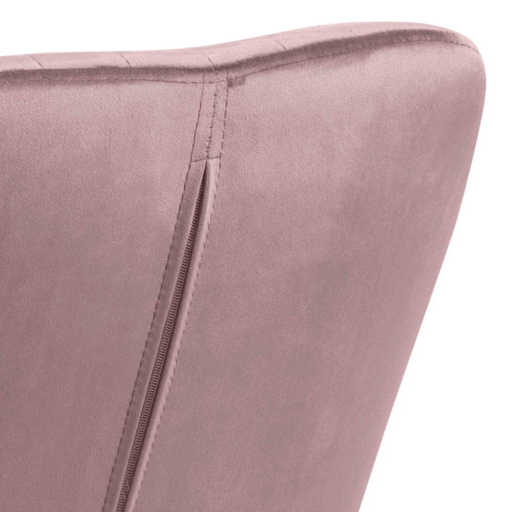 Krzesło MIKKEL różowy z czarną podstawą Home Essentials Eye on Design
