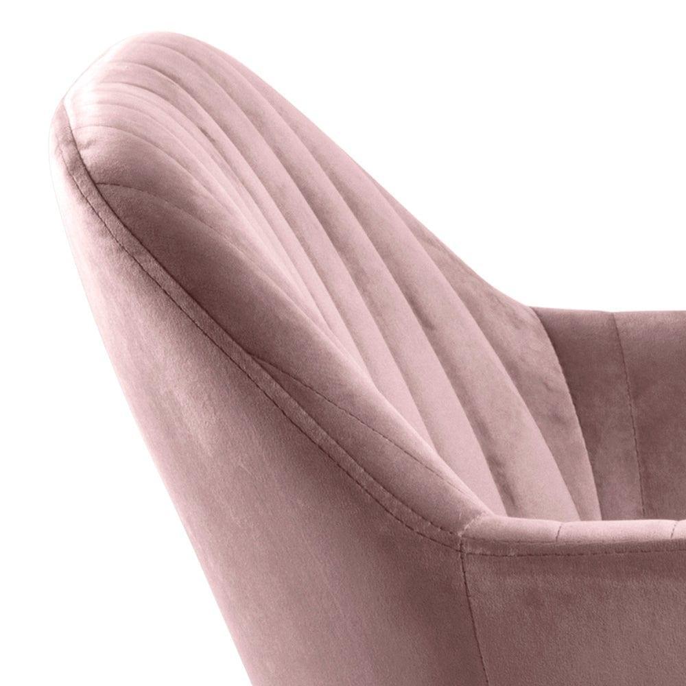 Krzesło MIKKEL różowy z czarną podstawą Home Essentials Eye on Design