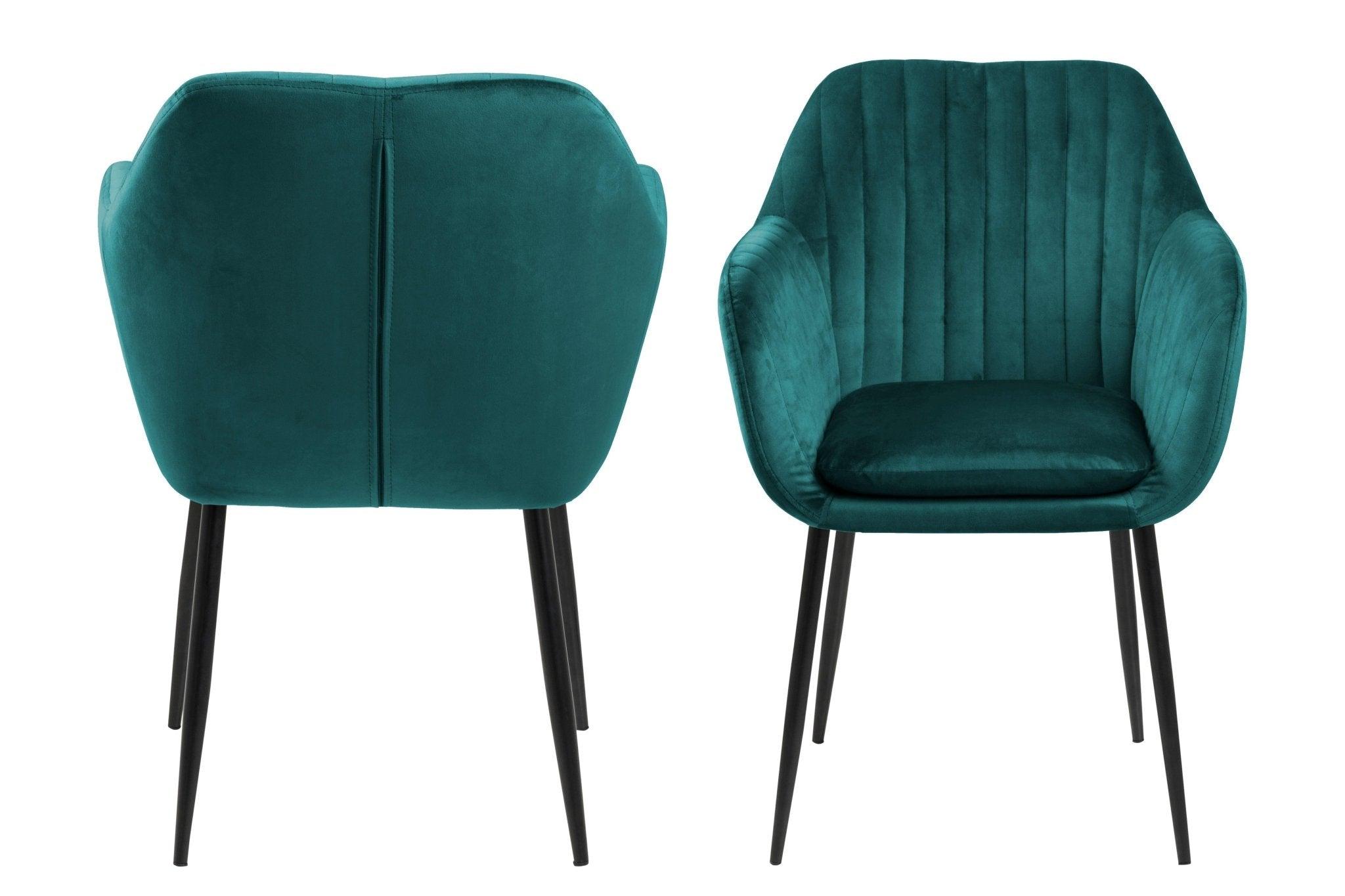Krzesło MIKKEL zielony z czarną podstawą Home Essentials Eye on Design