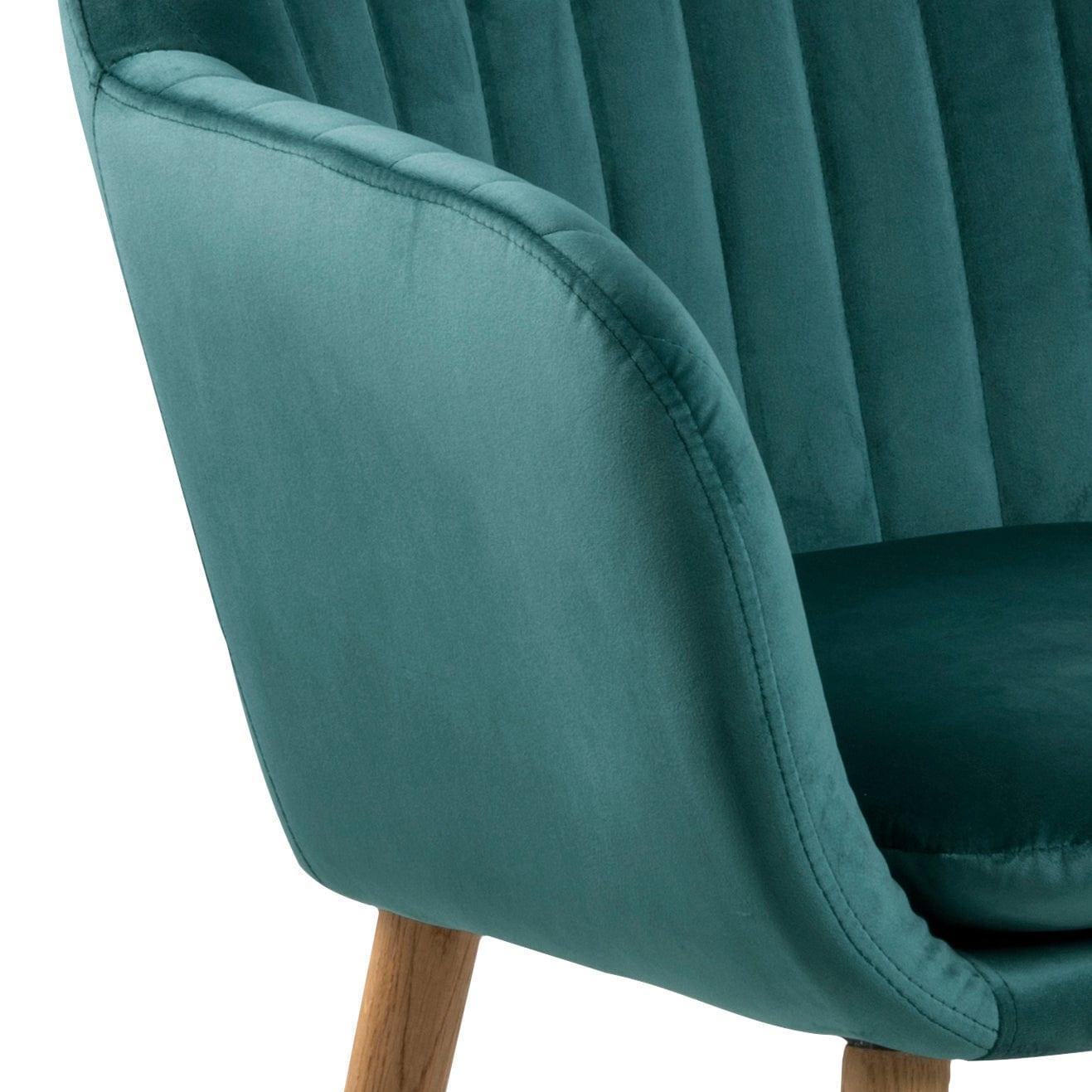 Krzesło MIKKEL zielony z drewnianą podstawą Home Essentials Eye on Design
