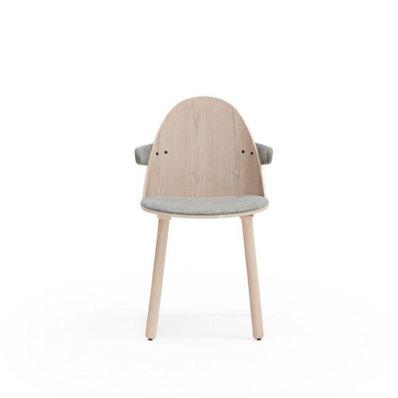Krzesło z podłokietnikami UMA szary Teulat Eye on Design
