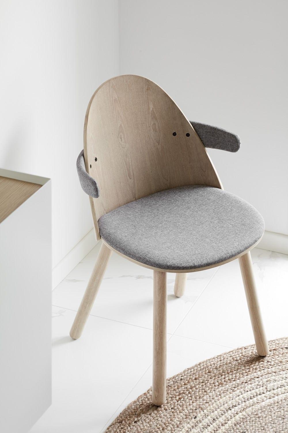Krzesło z podłokietnikami UMA szary Teulat Eye on Design