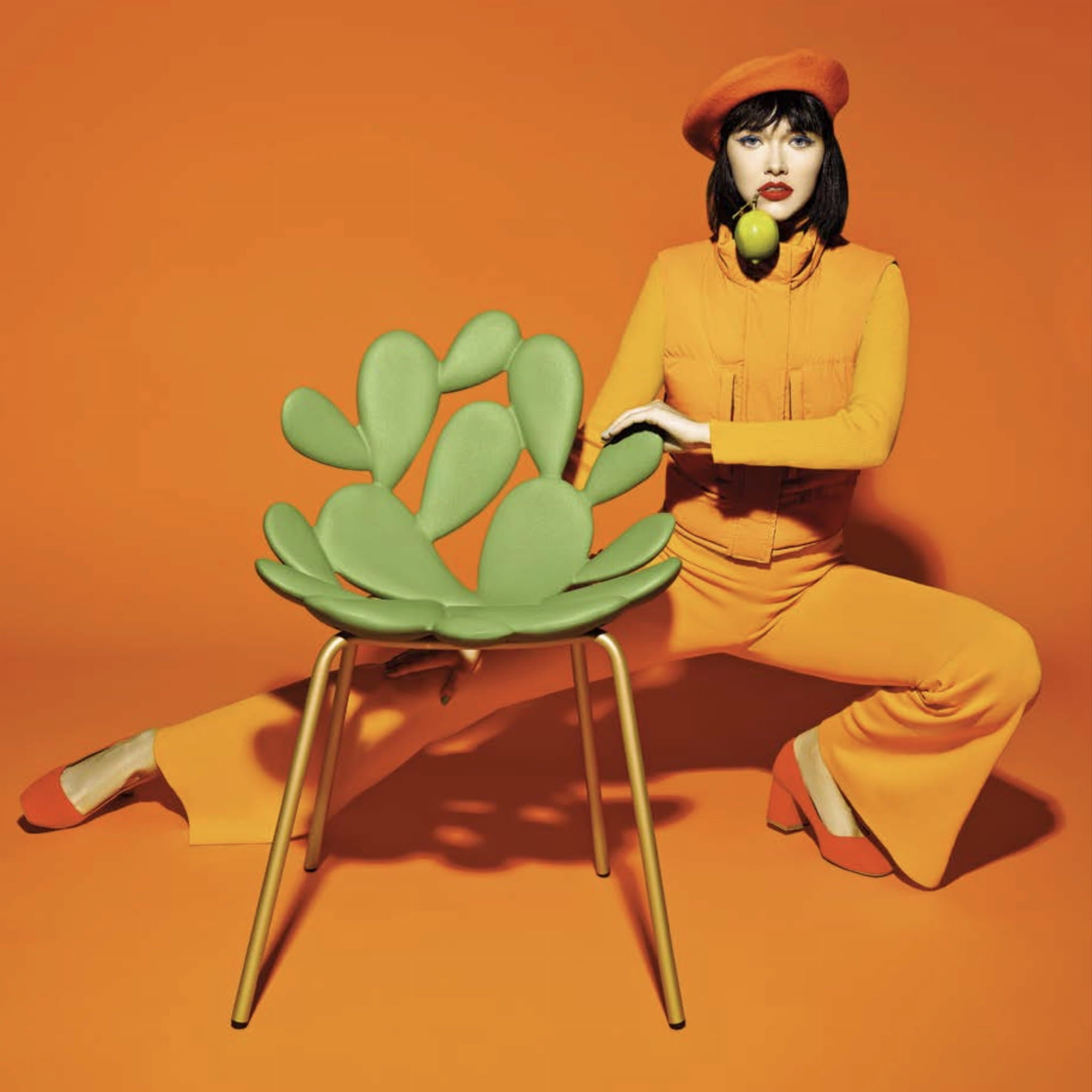 FILICUDI garden stool in light green