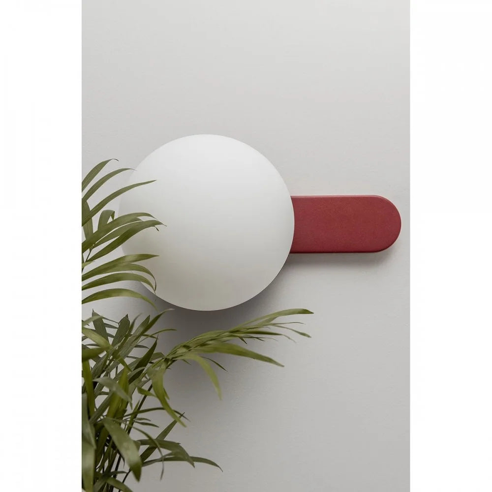 KUUL wall lamp in burgundy