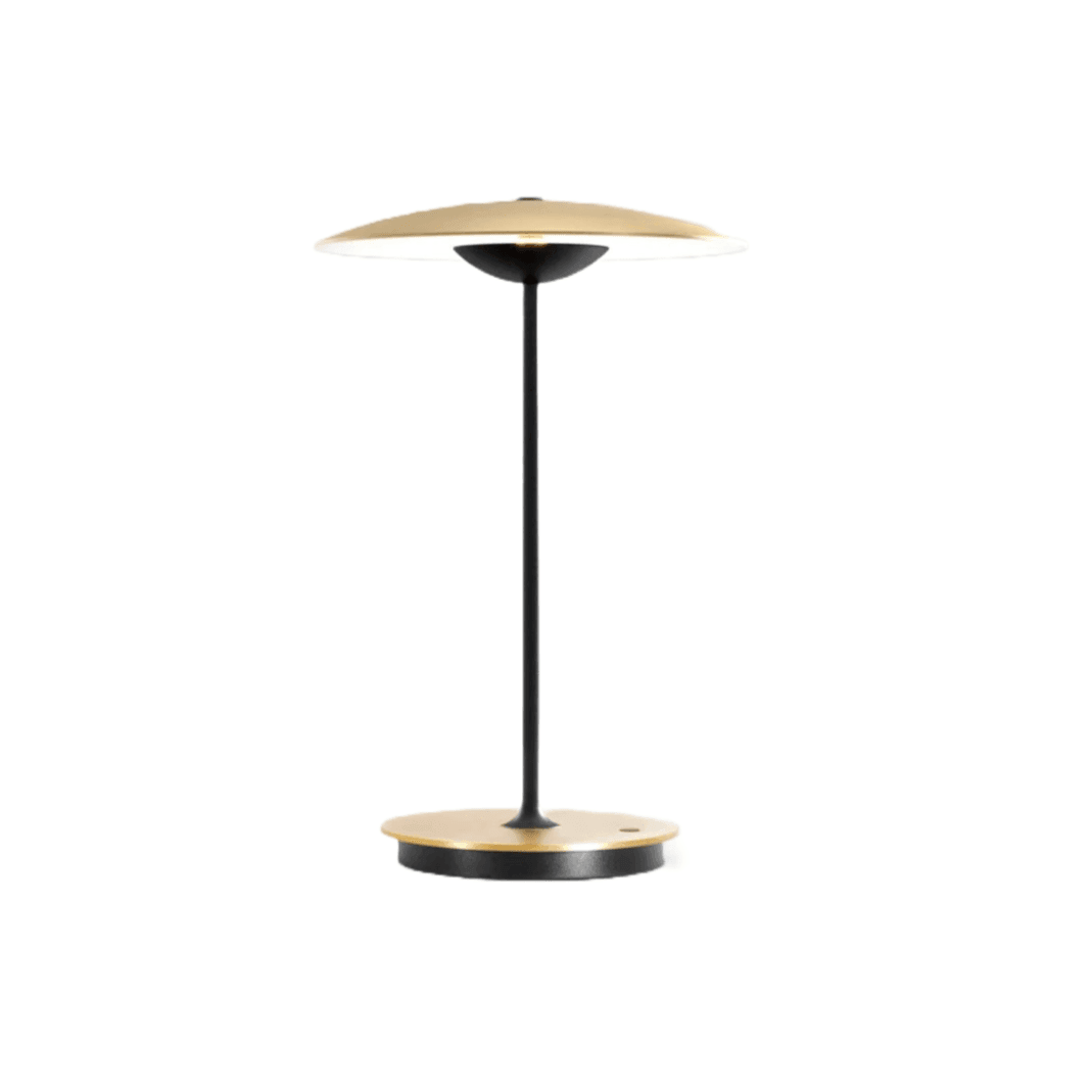Lampa akumulatorowa GINGER mosiężny z białym wykończeniem Marset Eye on Design