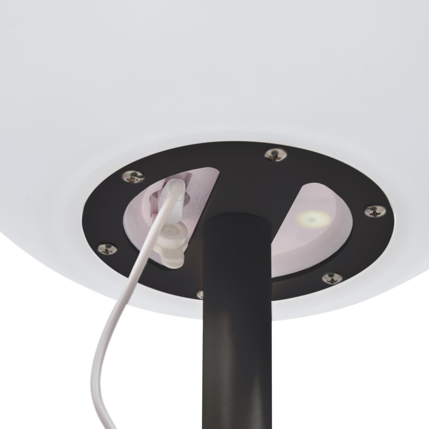 Lampa akumulatorowa stołowa DINESH czarny La Forma Eye on Design