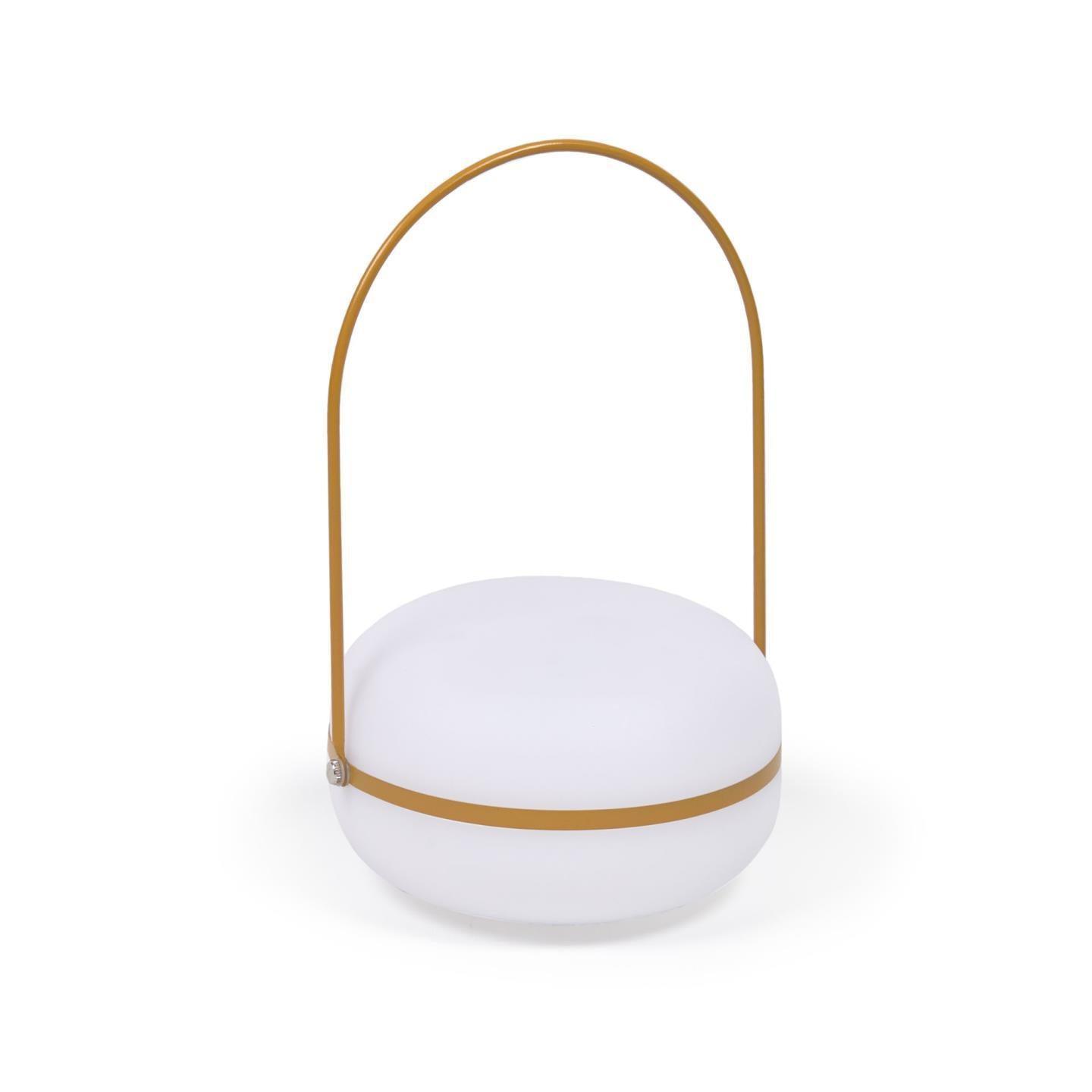 Lampa akumulatorowa TEA musztardowe wykończenie La Forma Eye on Design