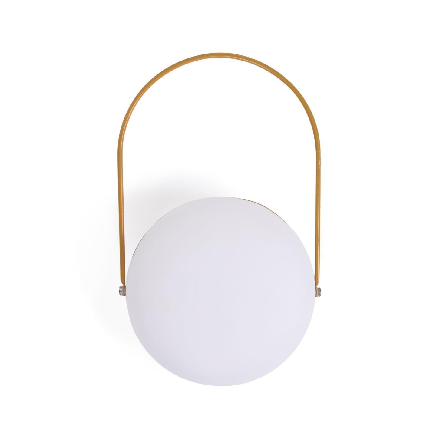 Lampa akumulatorowa TEA musztardowe wykończenie La Forma Eye on Design