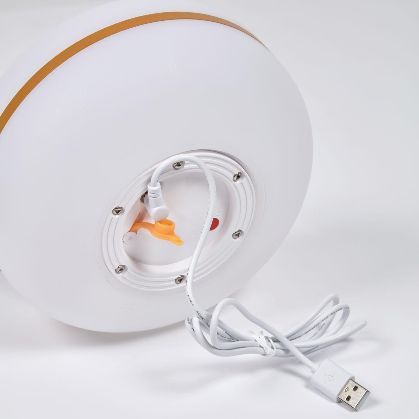 Lampa akumulatorowa TEA musztardowe wykończenie La Forma Eye on Design