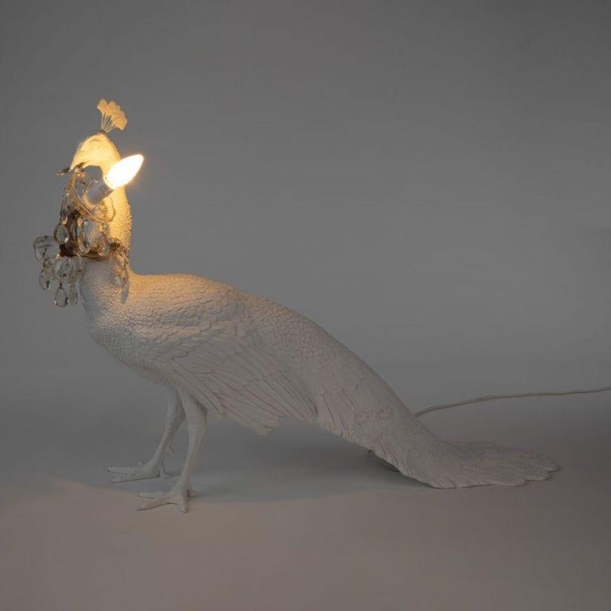 Lampa dekoracyjna PEACOCK biały Seletti Eye on Design