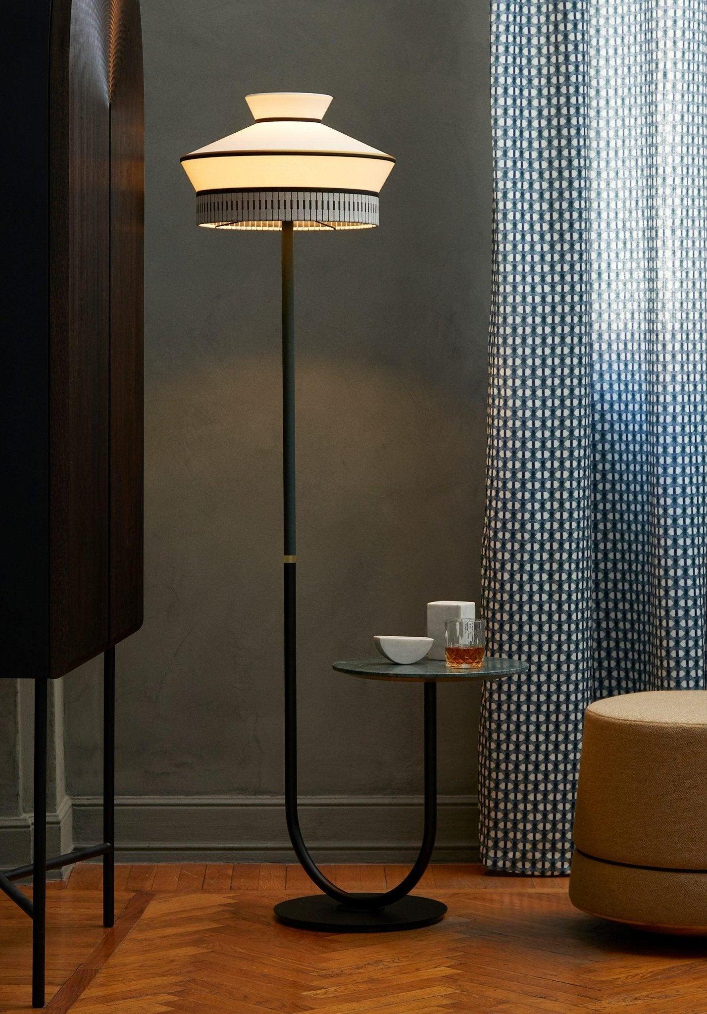Lampa i stolik CALYPSO MARTINIQUE kremowy Contardi Eye on Design