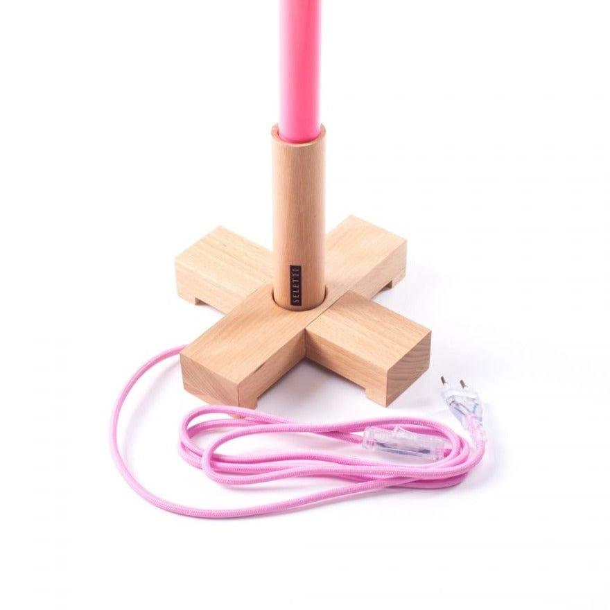 Lampa LED LINEA różowy Seletti Eye on Design