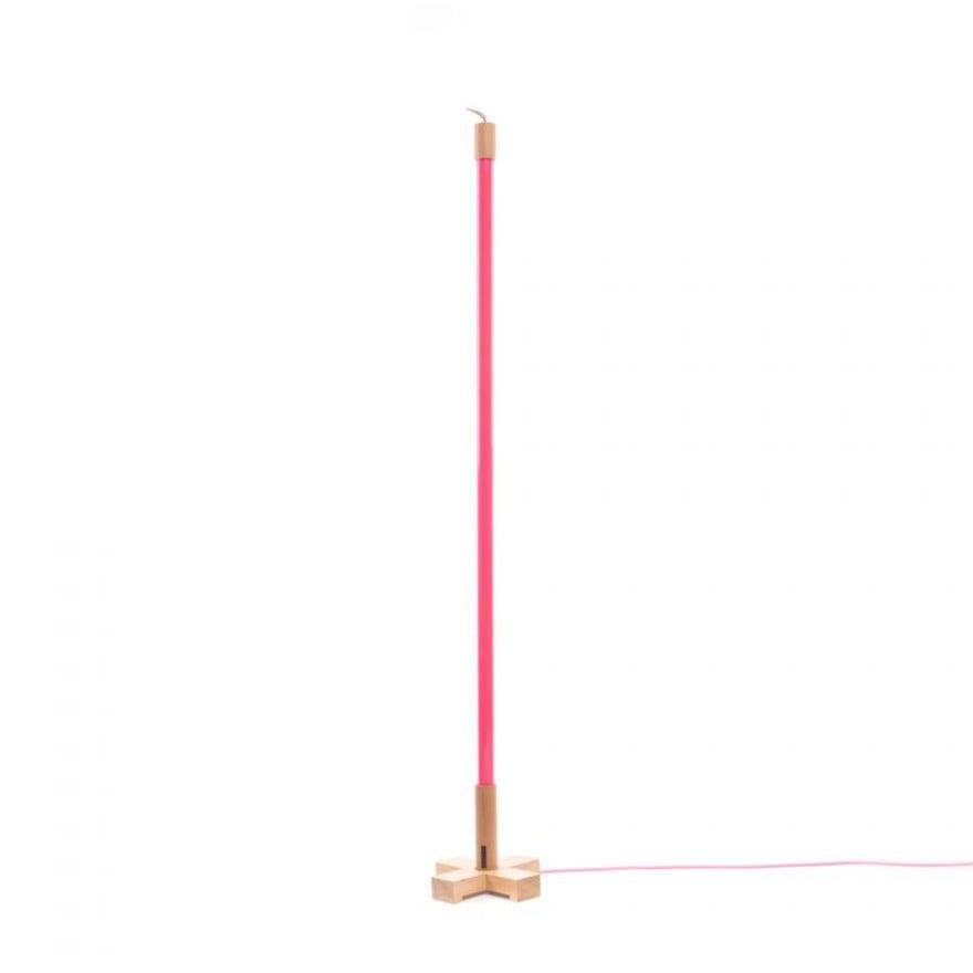Lampa LED LINEA różowy Seletti Eye on Design
