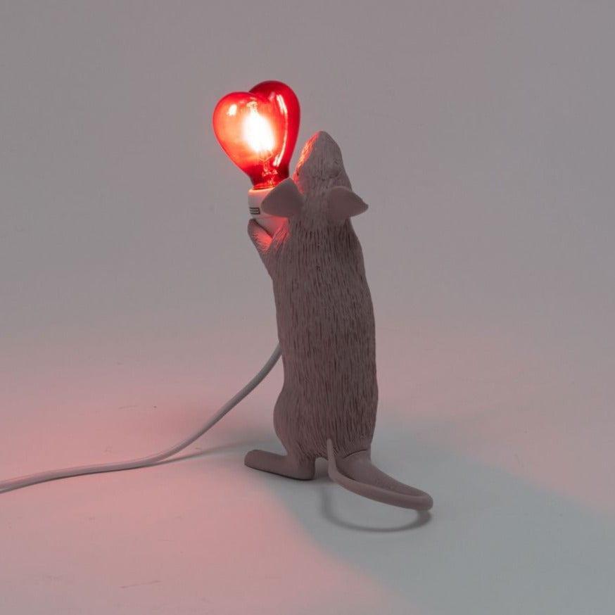 Lampa MOUSE STEP LOVE delikatny róż Seletti Eye on Design