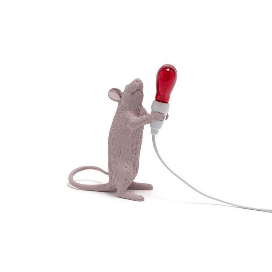 Lampa MOUSE STEP LOVE delikatny róż Seletti Eye on Design