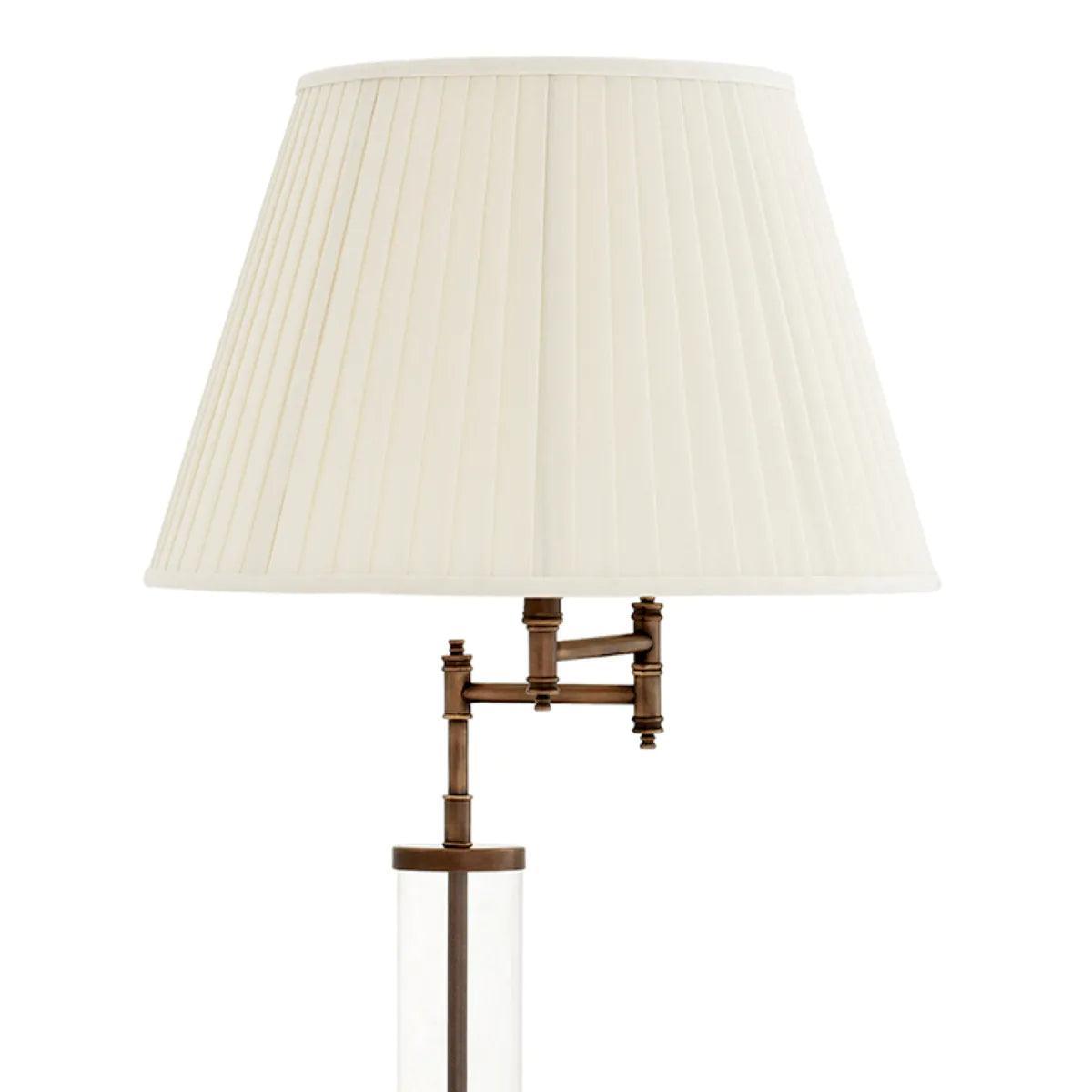Lampa podłogowa BEAUFORT jasnobeżowy z mosiężnym wykończeniem Eichholtz Eye on Design