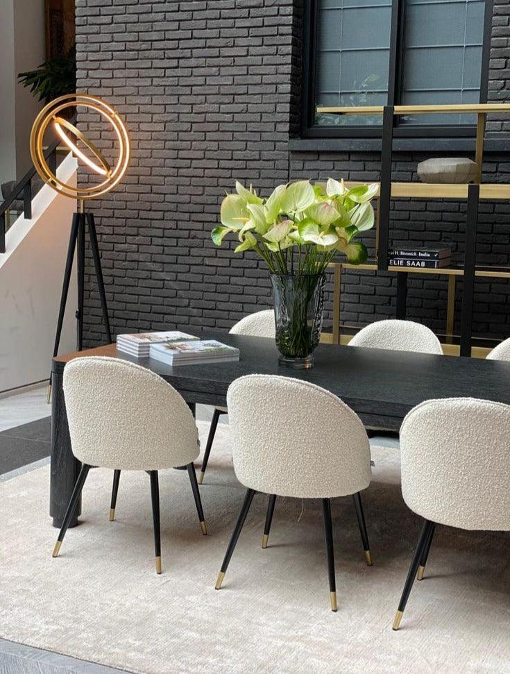 Lampa podłogowa CASSINI czarny z mosiężnym wykończeniem Eichholtz Eye on Design