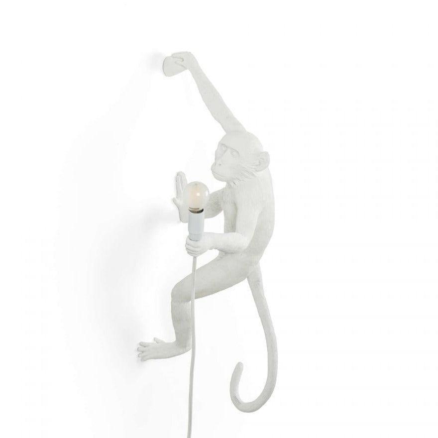 Lampa ścienna MONKEY HANGING - RIGHT biały Seletti Eye on Design
