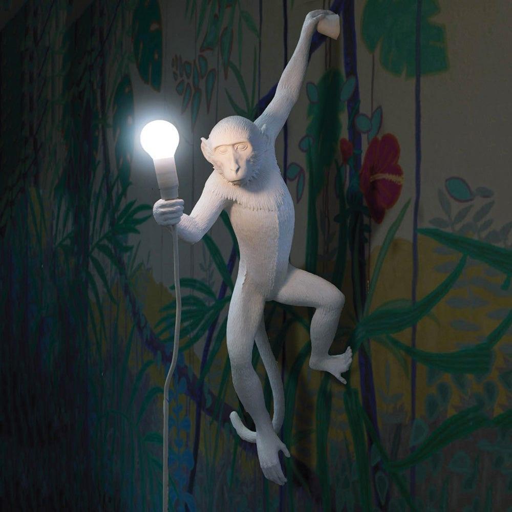 Lampa ścienna MONKEY HANGING - RIGHT biały Seletti Eye on Design