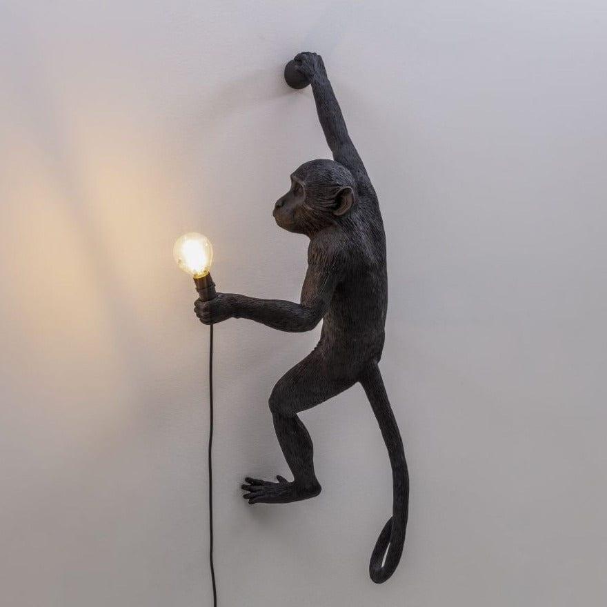 Lampa ścienna MONKEY HANGING - RIGHT czarny Seletti Eye on Design