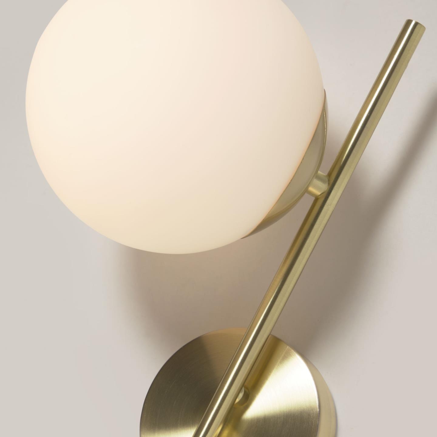 Lampa ścienna podwójna MAHALA mosiężny La Forma Eye on Design
