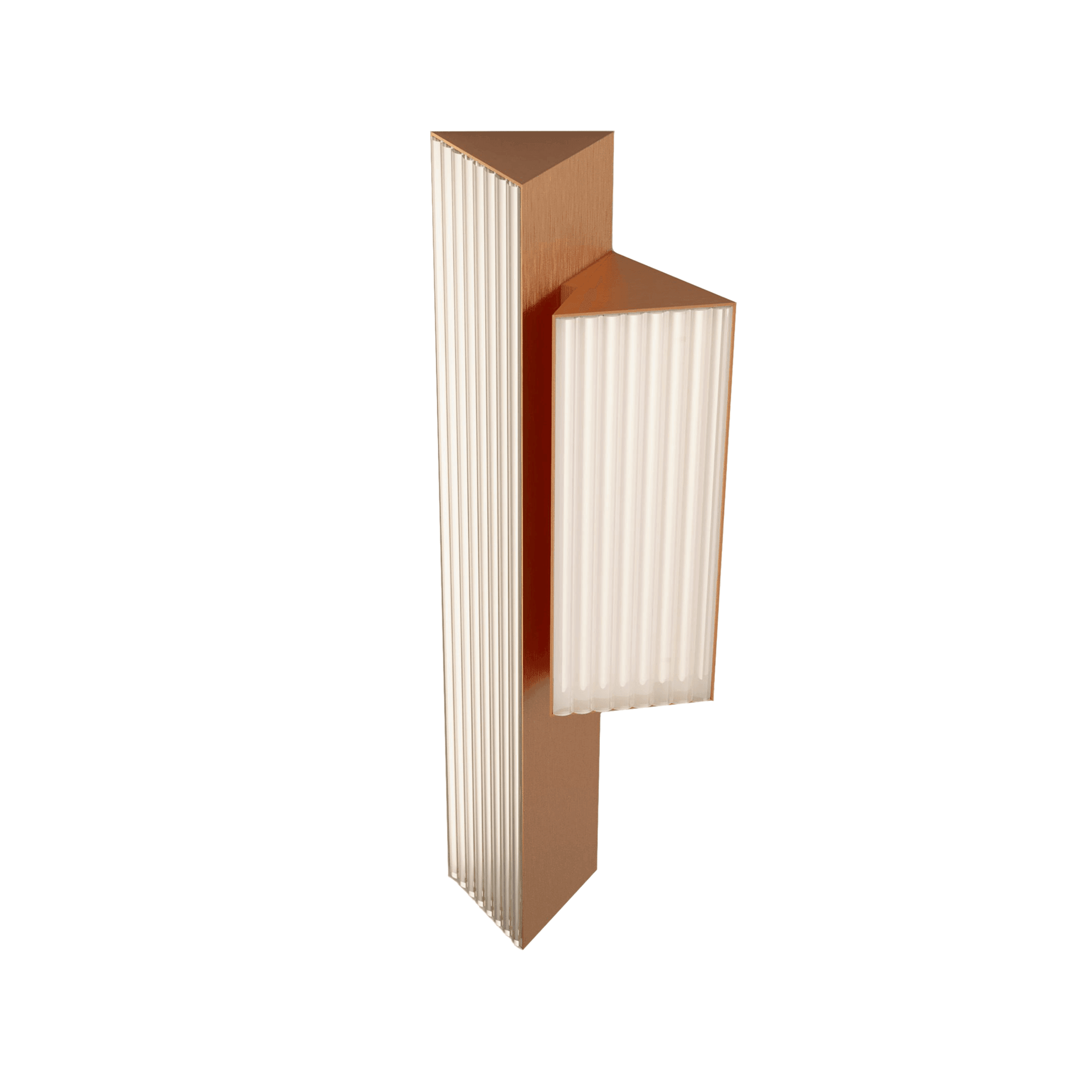 Lampa ścienna STICK DOUBLE satynowa miedź Contardi prawostronna bez opcji ściemniania Eye on Design