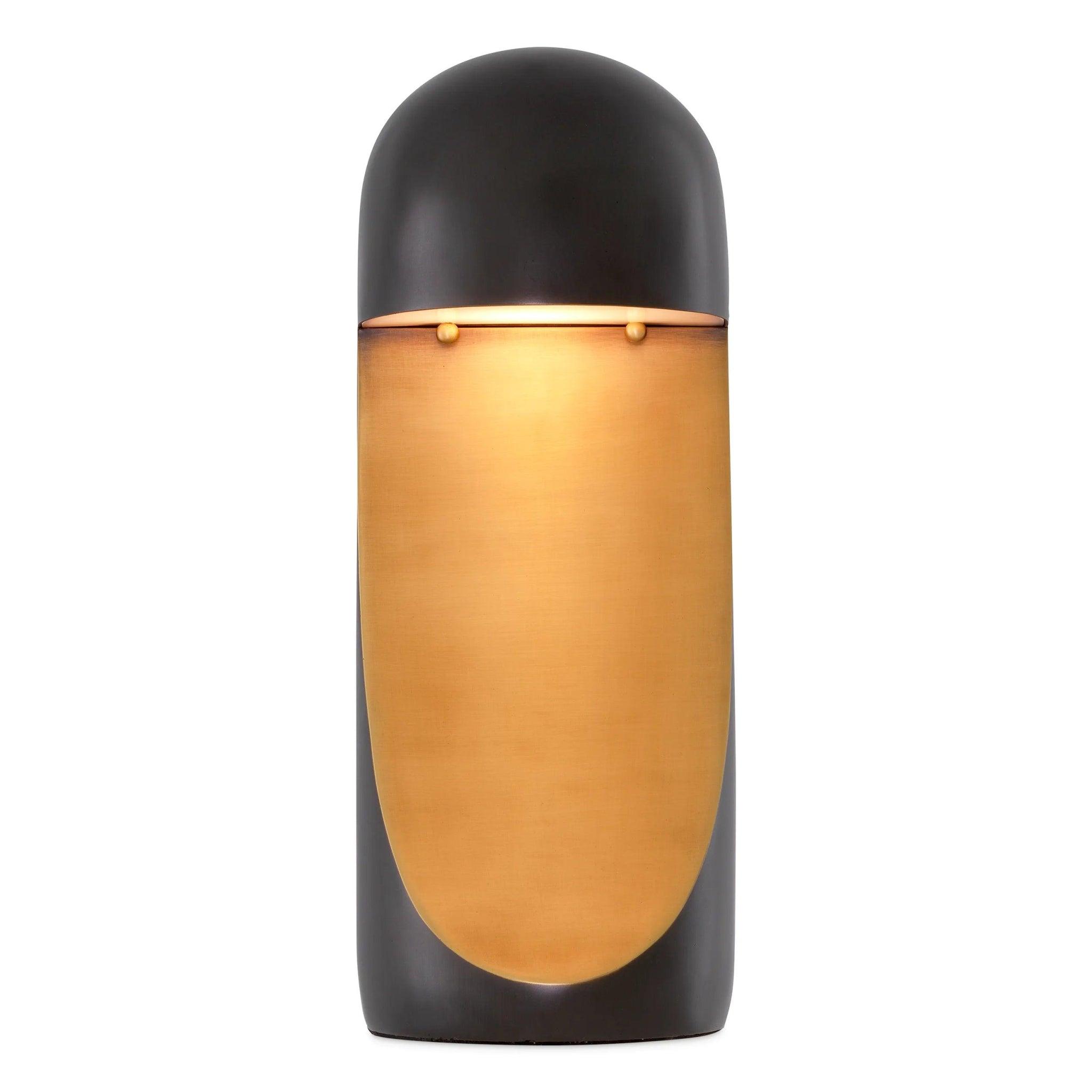 Lampa stołowa ARION brązowy z mosiężnym wykończeniem Eichholtz Eye on Design