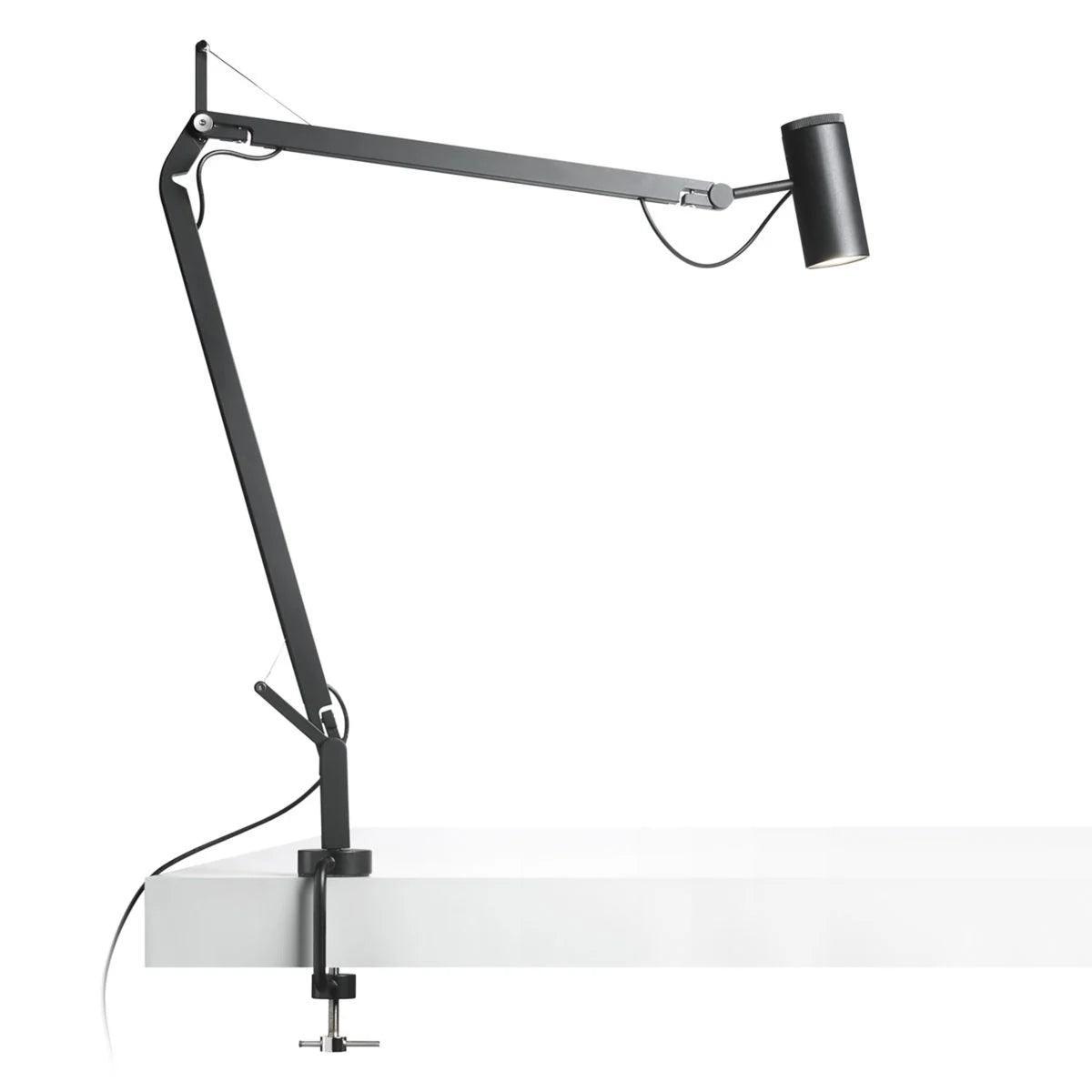 Lampa stołowa POLO czarny Marset Zacisk mocowany do blatu Eye on Design
