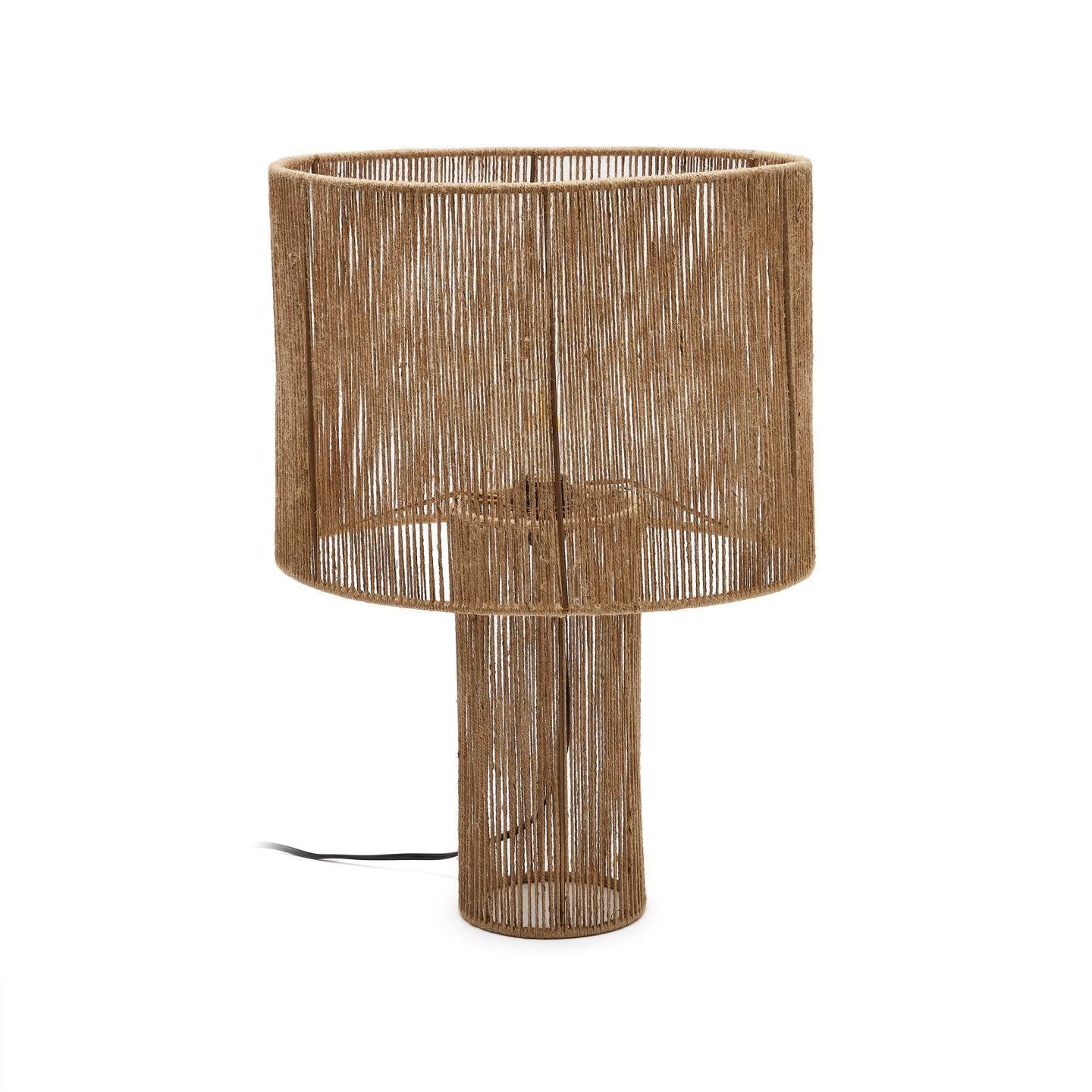 Lampa stołowa PONTOS naturalna juta La Forma Eye on Design