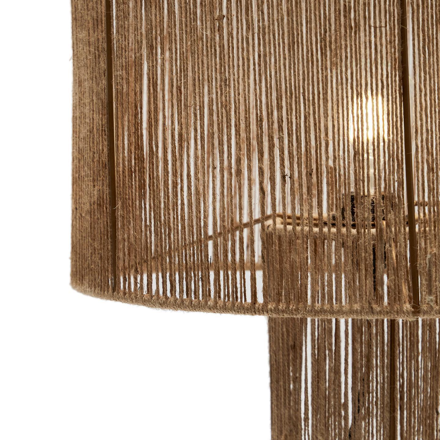 Lampa stołowa PONTOS naturalna juta La Forma Eye on Design