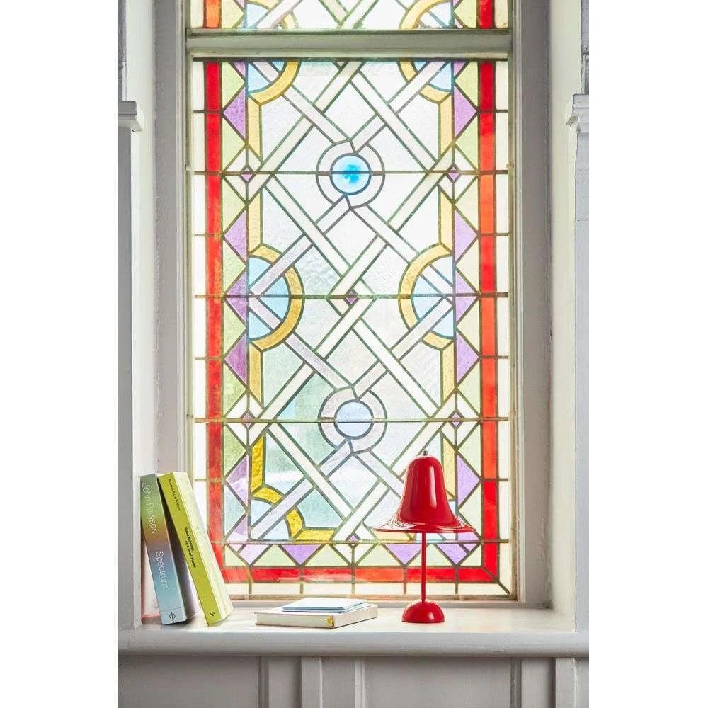 Lampa stołowa przenośna PANTOP czerwony Verpan Eye on Design