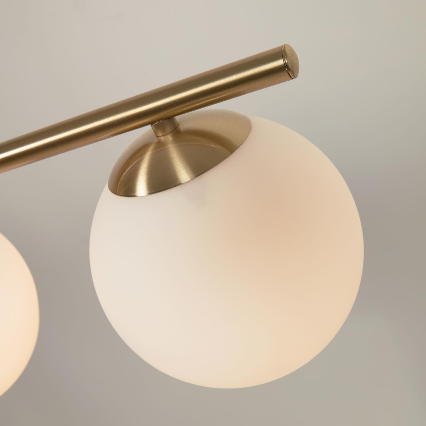 Lampa sufitowa trójkątna MAHALA mosiężny La Forma Eye on Design