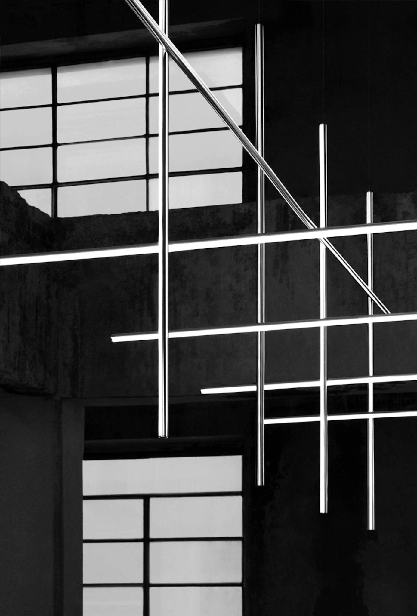 Lampa wisząca COORDINATES 4 srebrny Flos Eye on Design