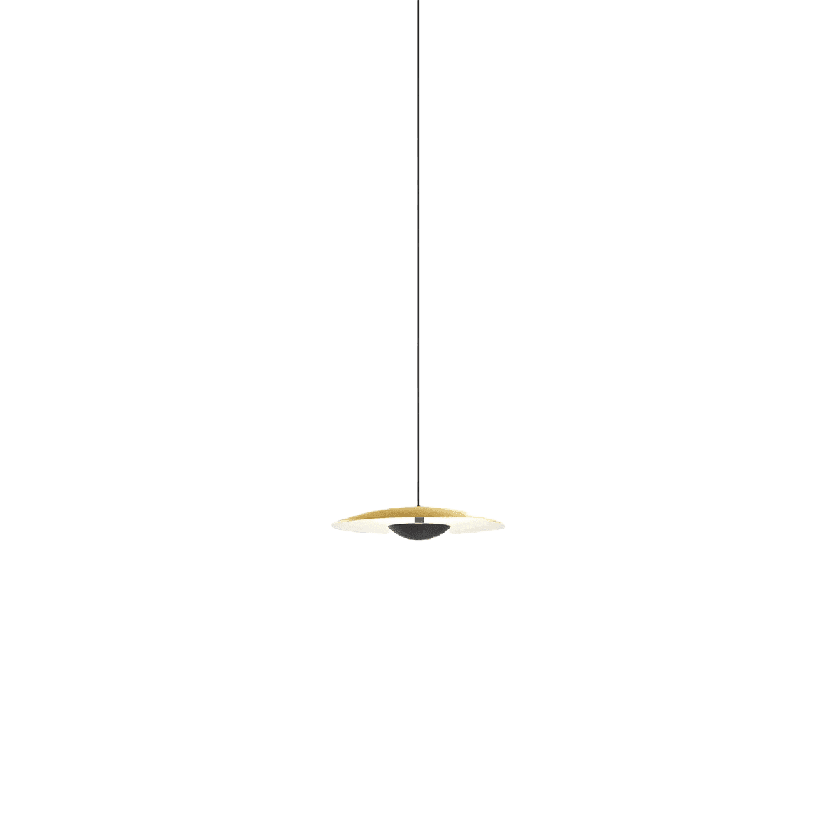 Lampa wisząca GINGER mosiężny z białym wykończeniem Marset Eye on Design