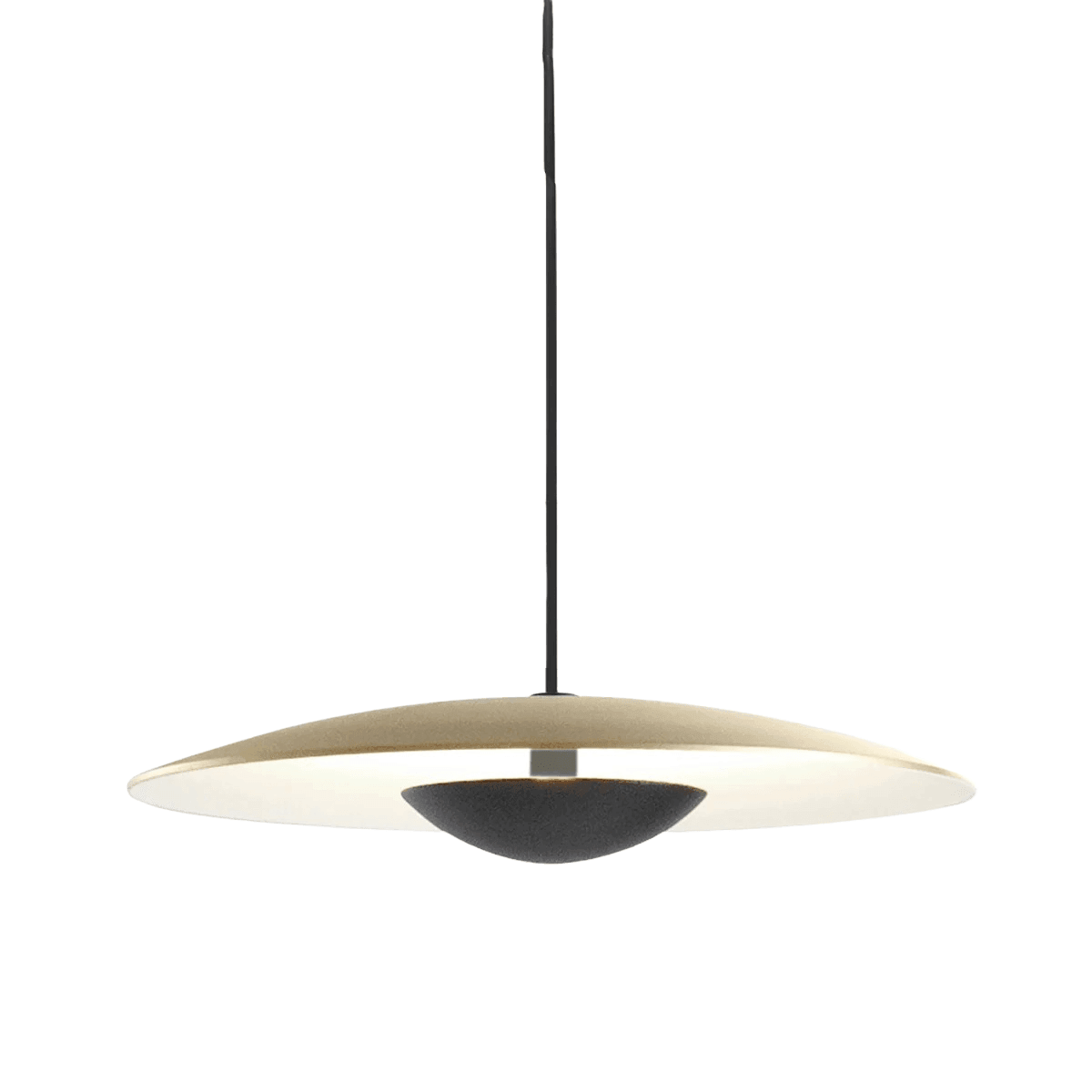 Lampa wisząca GINGER mosiężny z białym wykończeniem Marset Eye on Design