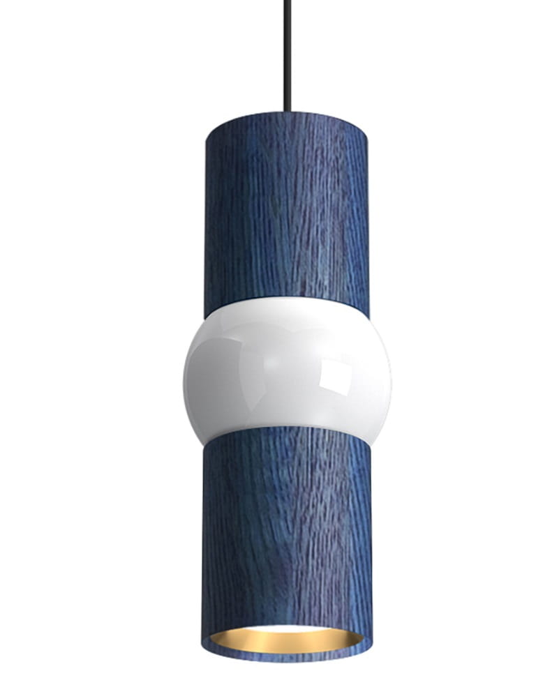 LIGHTBONE pendant lamp blue oak