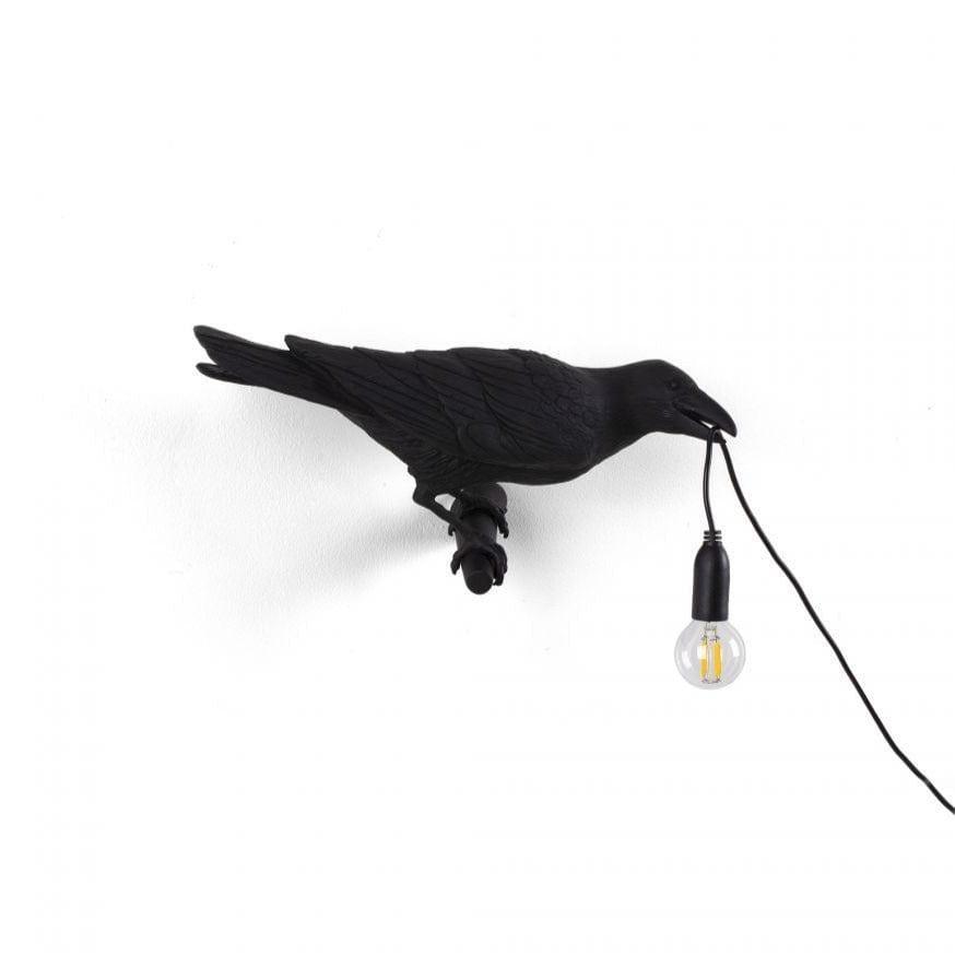 Lampa zewnętrzna BIRD LOOKING RIGHT czarny Seletti Eye on Design