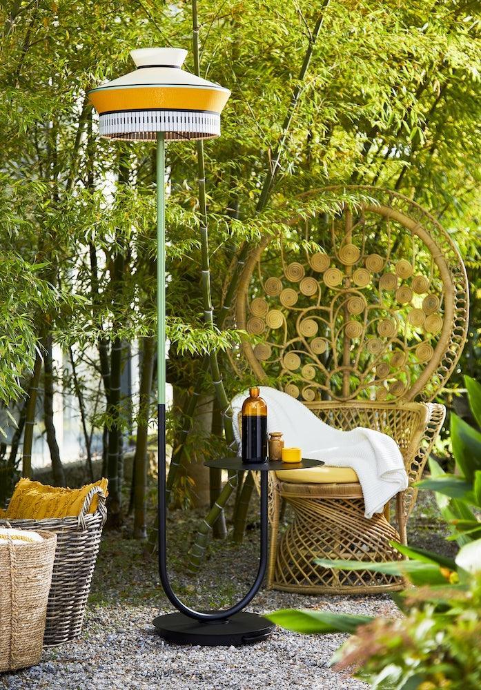 Lampa zewnętrzna i stolik CALYPSO MARTINIQUE żółty Contardi Eye on Design