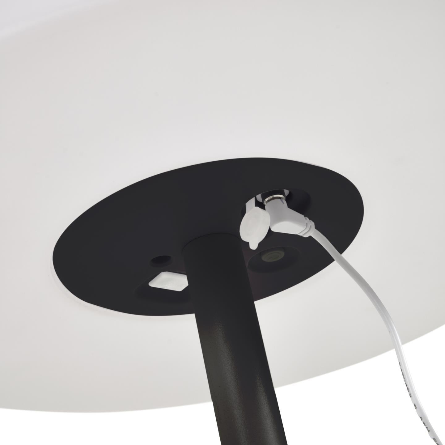 Lampa zewnętrzna podłogowa MARAY biały z czarną podstawą La Forma Eye on Design