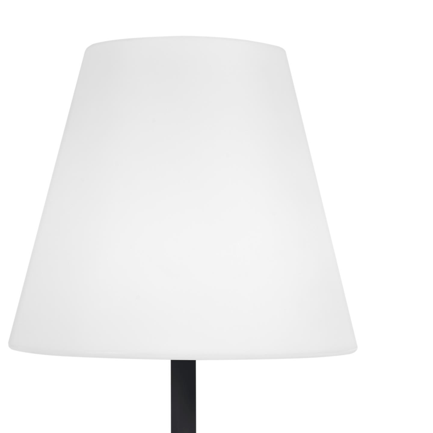 Lampa zewnętrzna podłogowa MARAY biały z czarną podstawą La Forma Eye on Design