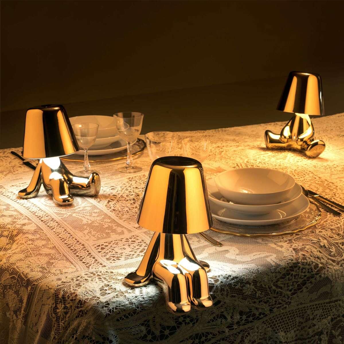 Lampka GOLDEN BROTHER SAM złoty Qeeboo Eye on Design