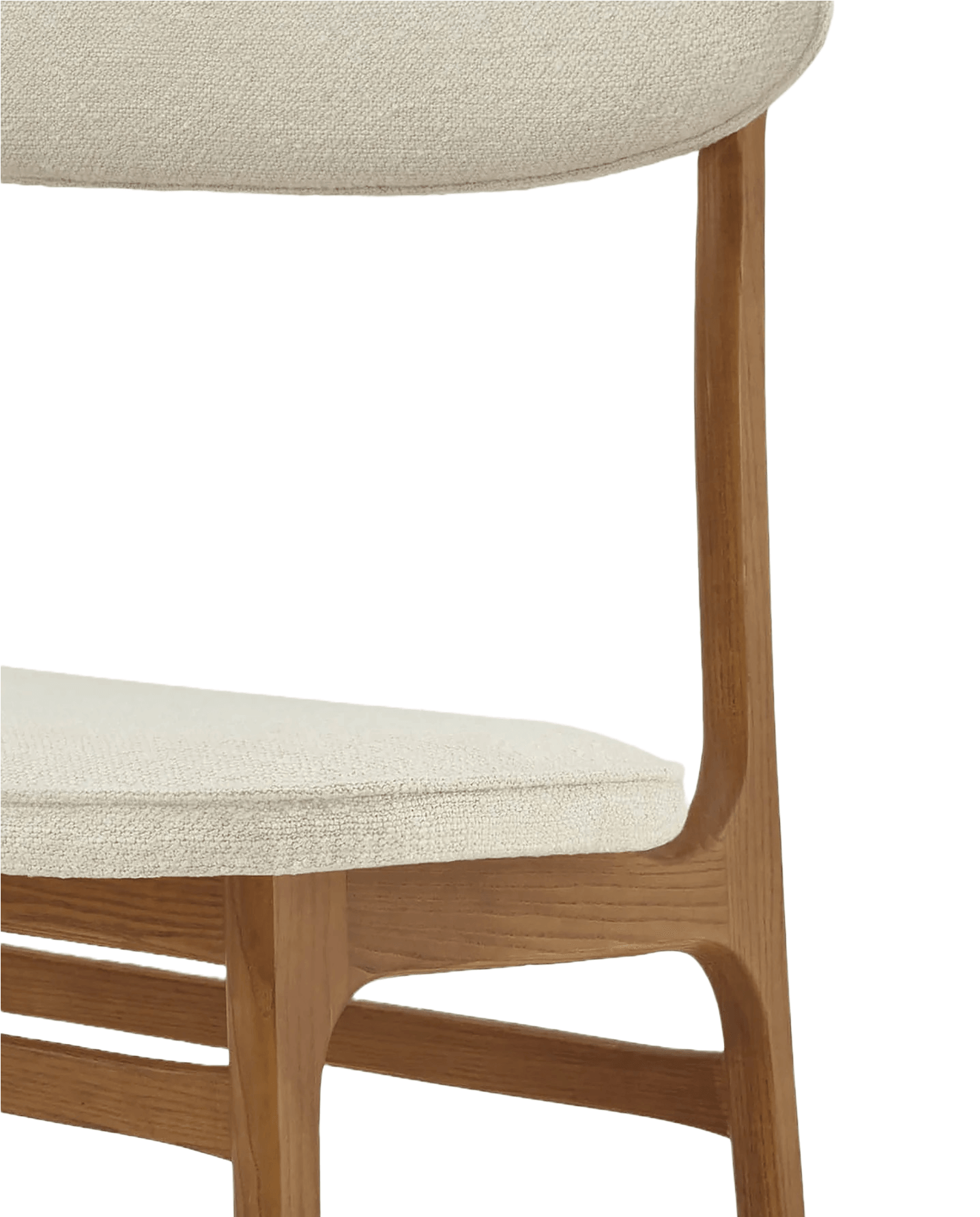 Ławka 200-190 beżowy w tkaninie Boucle Creme 366 concept Eye on Design