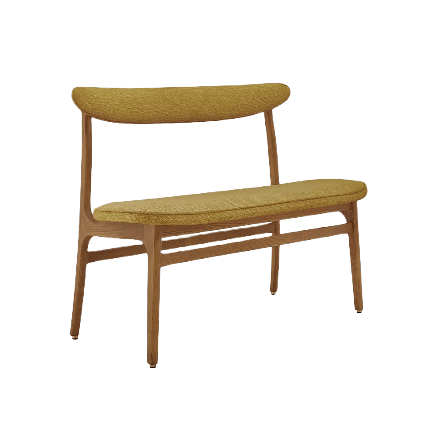 Ławka 200-190 żółty w tkaninie Boucle Mustard 366 concept Eye on Design