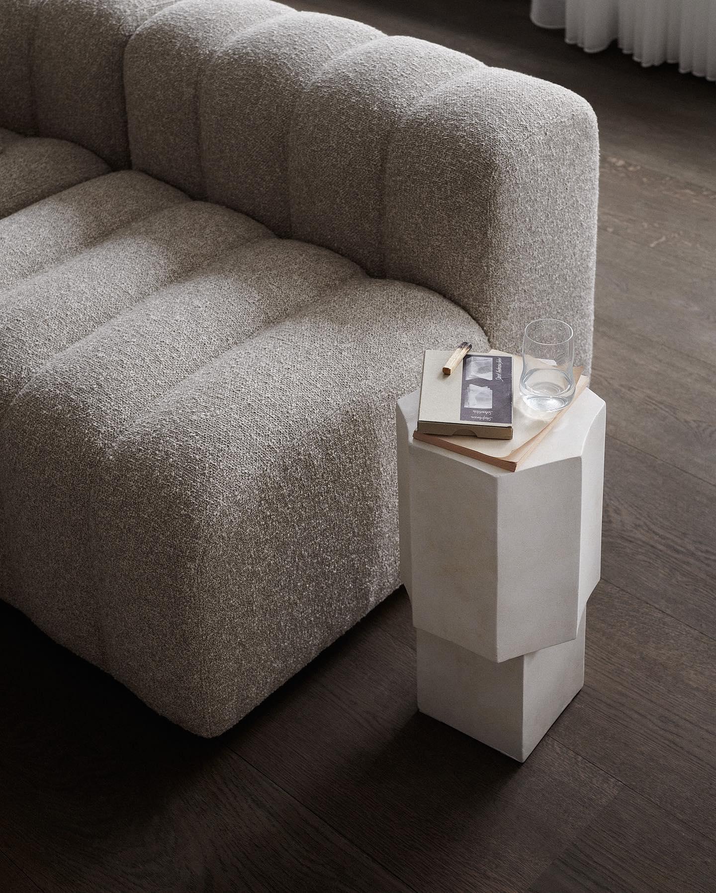 Leżanka modułowa STUDIO boucle beżowy NORR11 Eye on Design