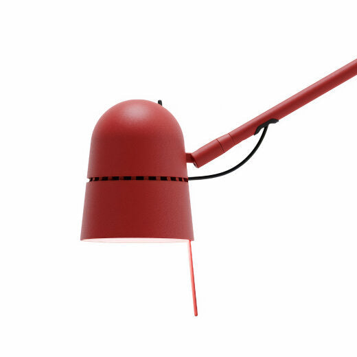 COUNTERBALANCE wall lamp with arm red