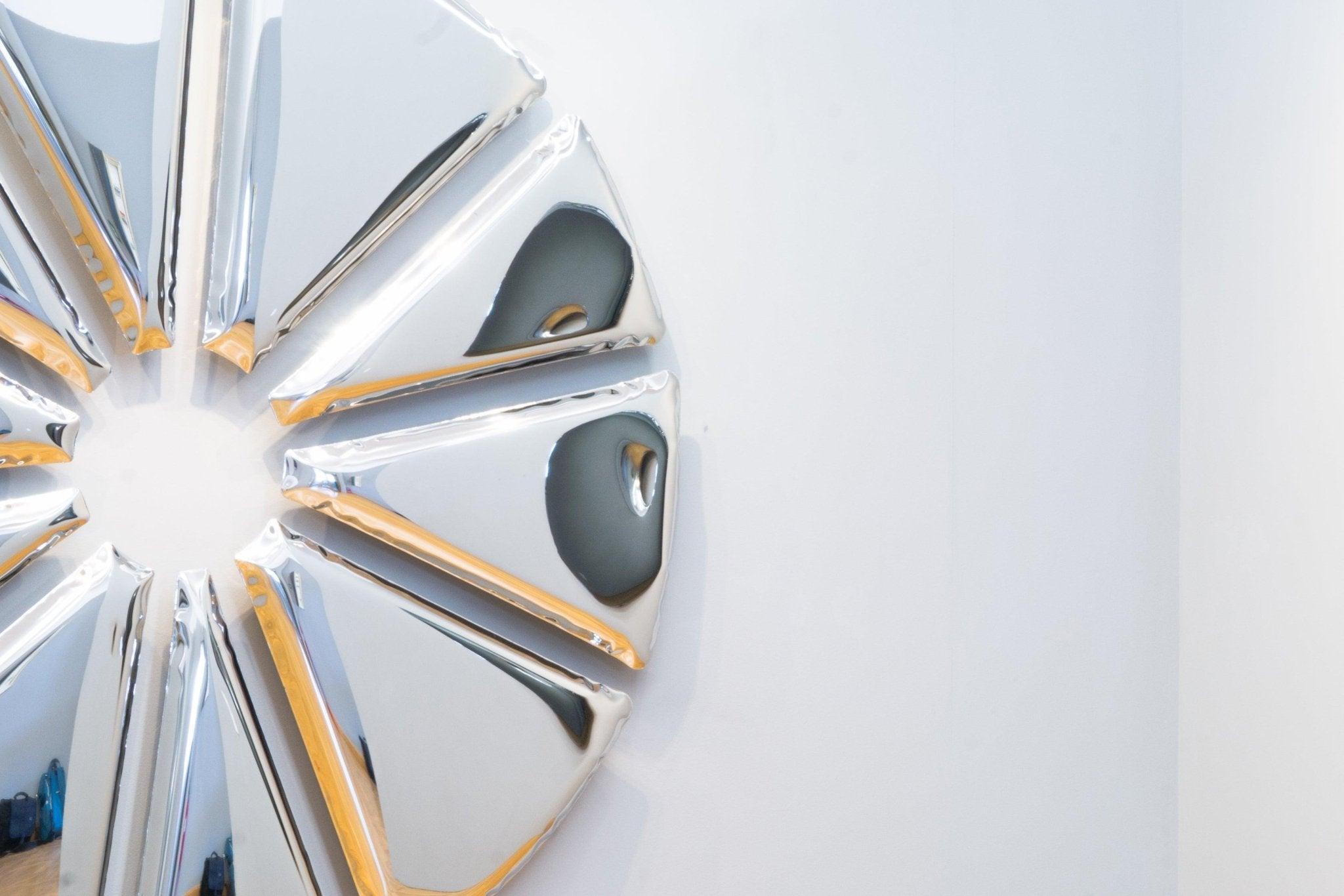Lustro dekoracyjne NUCLEUS inox Zieta Studio Eye on Design