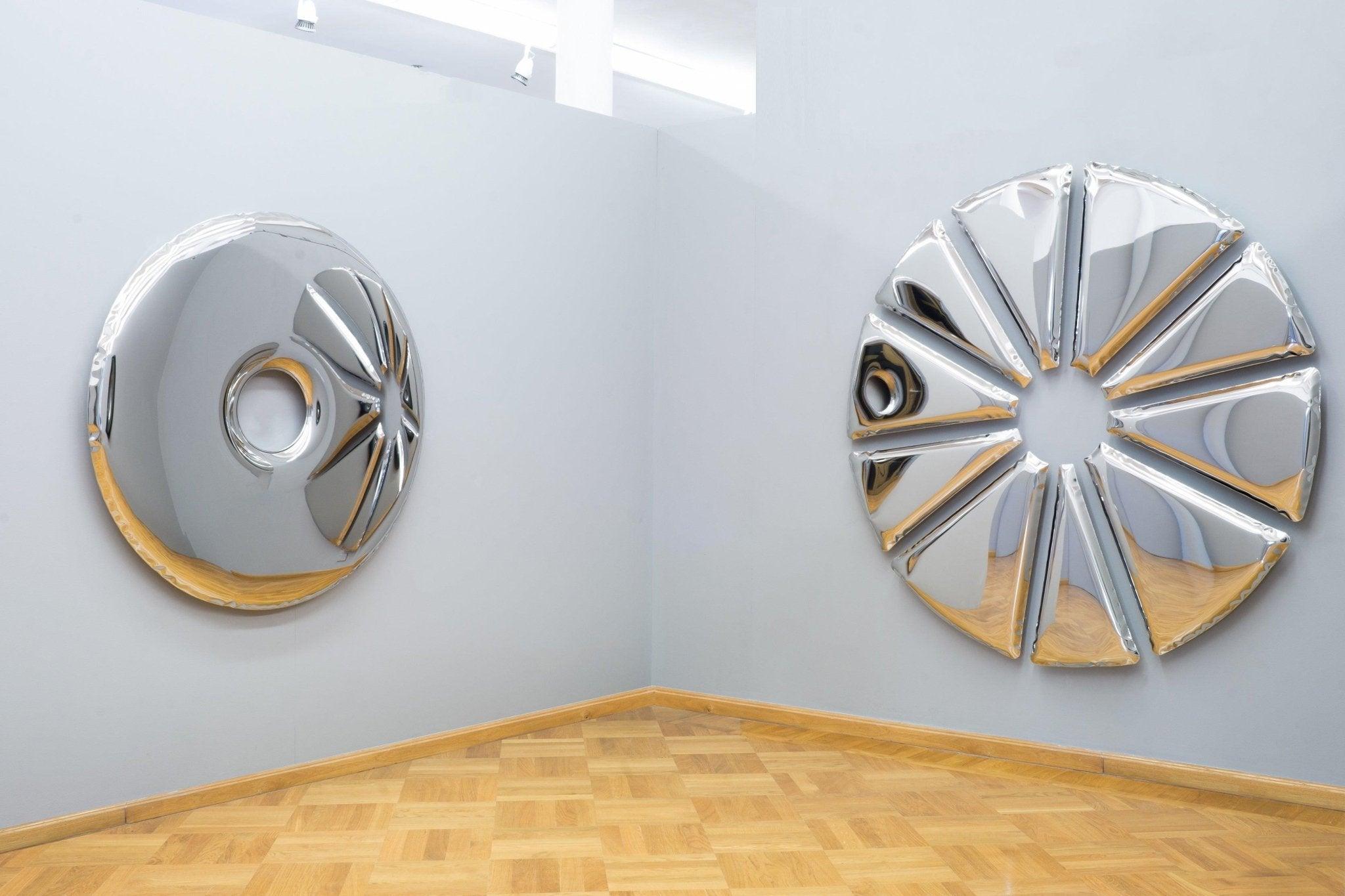 Lustro dekoracyjne NUCLEUS inox Zieta Studio Eye on Design