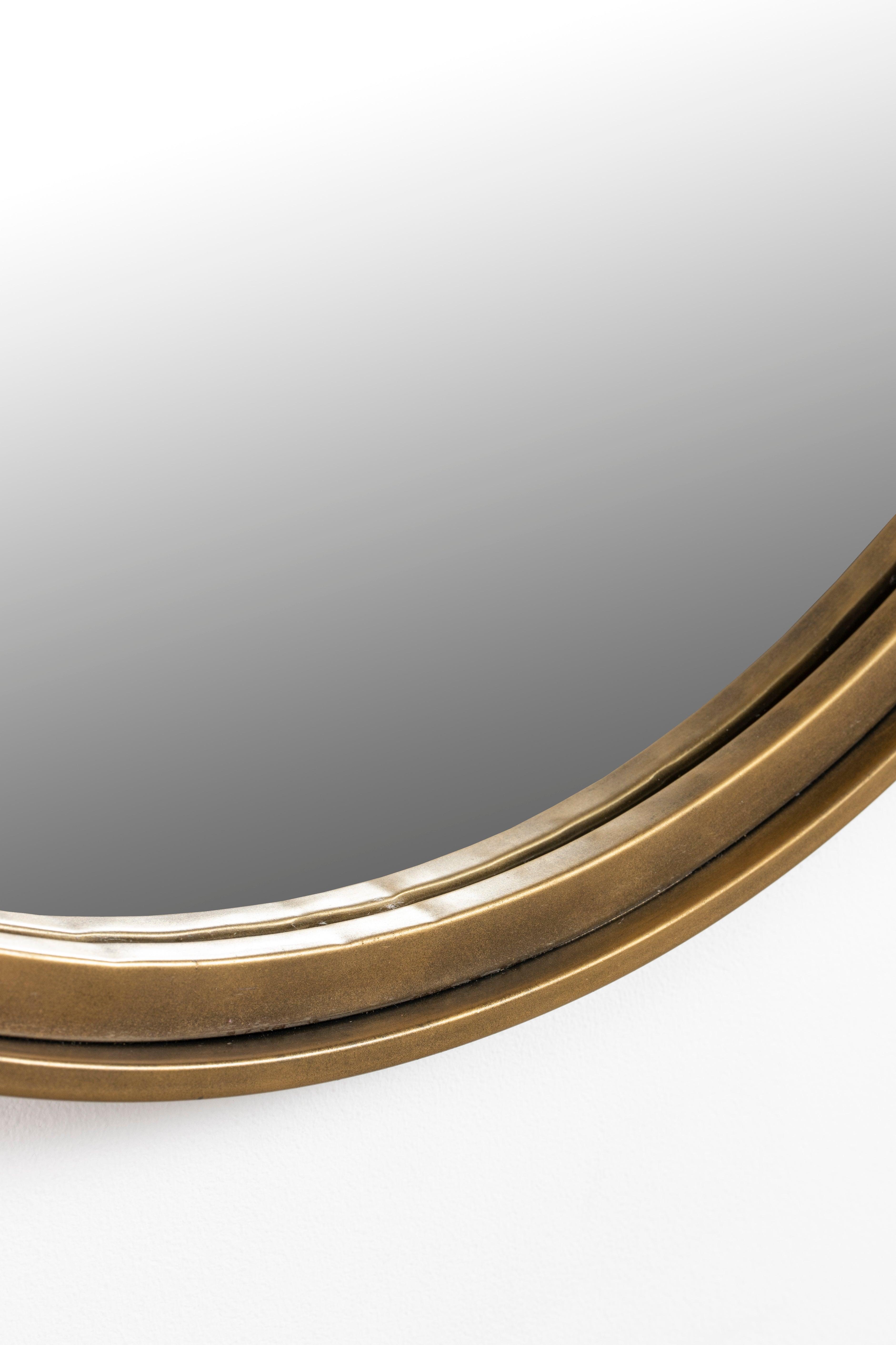 Mirror Matz Oval M Antique Brass White Label Living Eye on Design